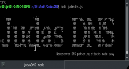 安全测试工具JudasDNS：DNS域名服务器测试，可在目标域名服务器上执行DNS投毒攻击测试，确保域名服务器的安全性。